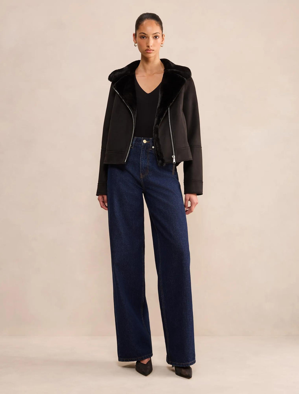Juniper Aviator Jacket Black