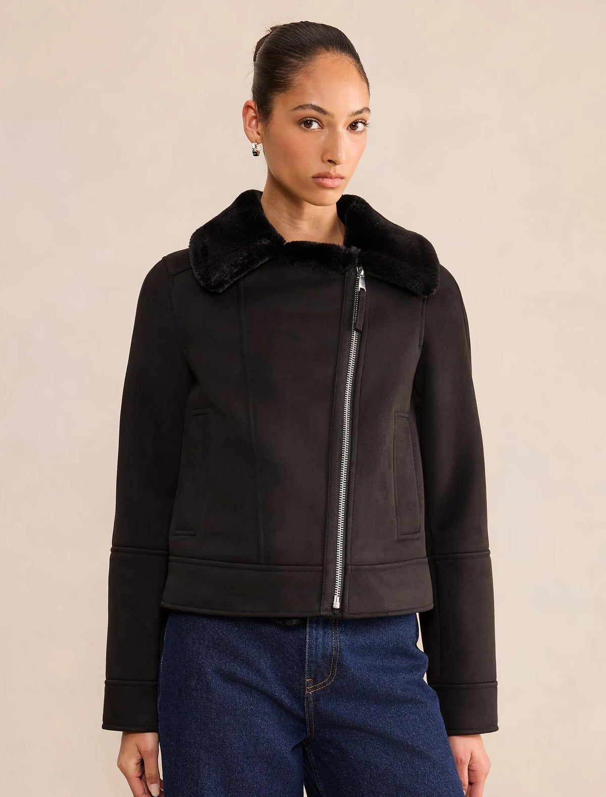 Juniper Aviator Jacket Black
