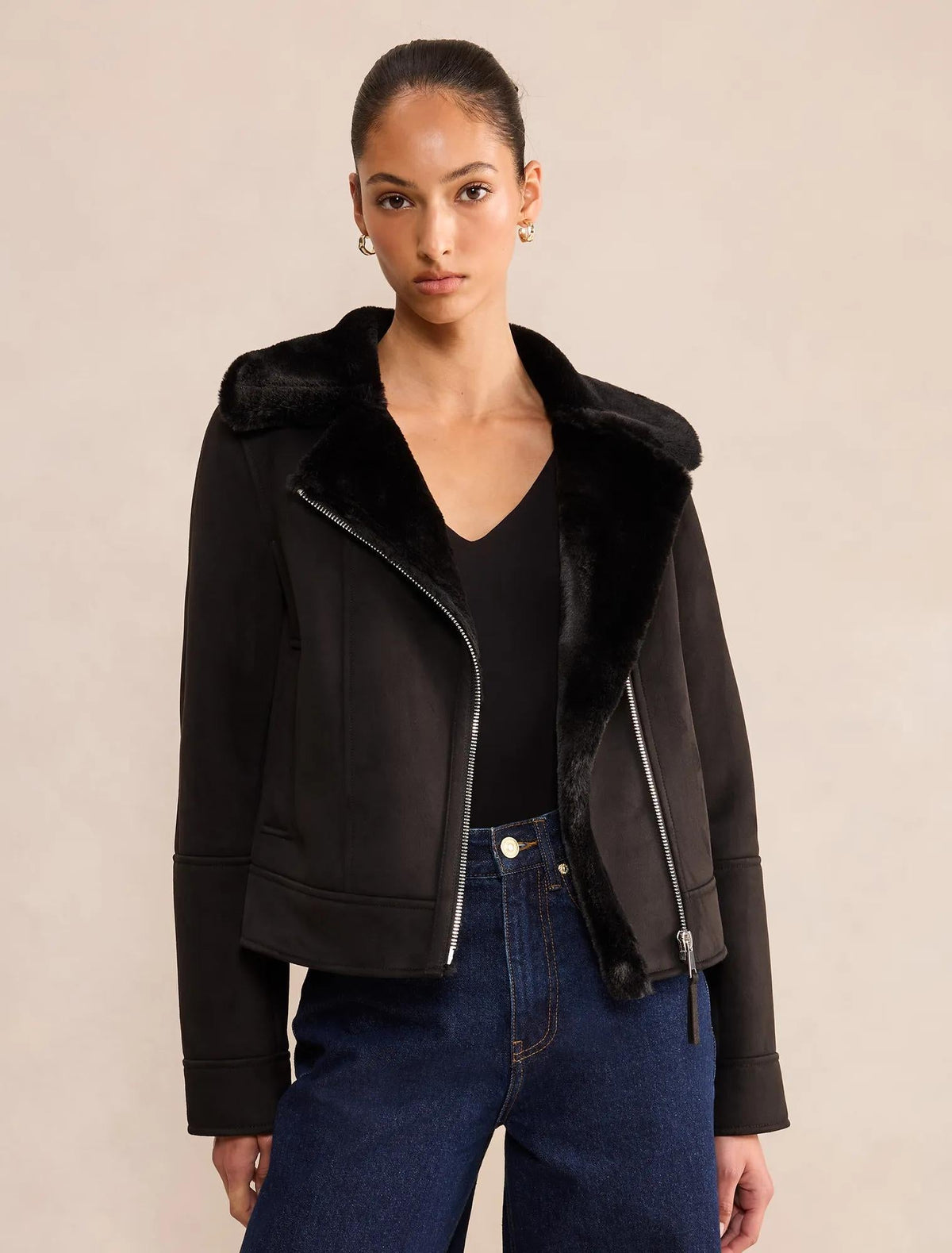 Juniper Aviator Jacket Black