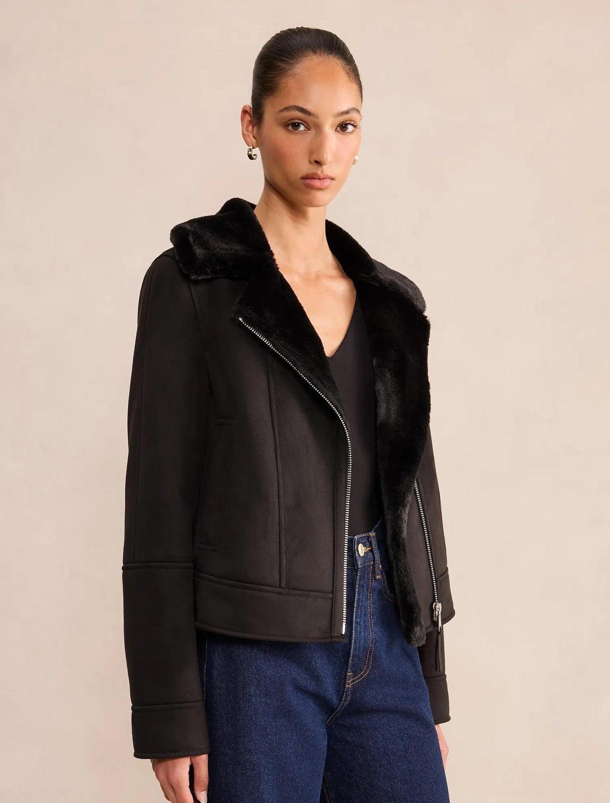 Juniper Aviator Jacket Black