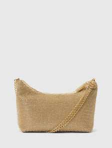 Paloma Curve Clutch Gold_mannequin