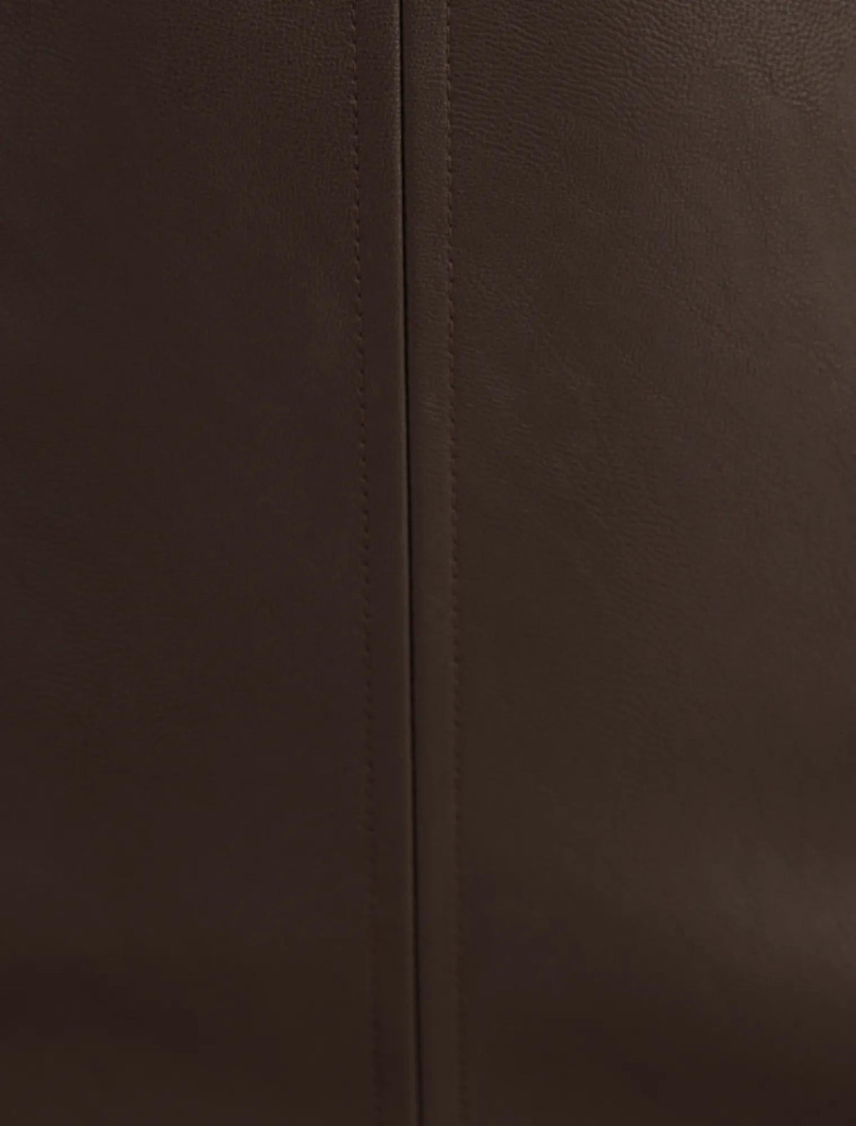 Lauren Vegan Leather Mini Skirt Chocolate