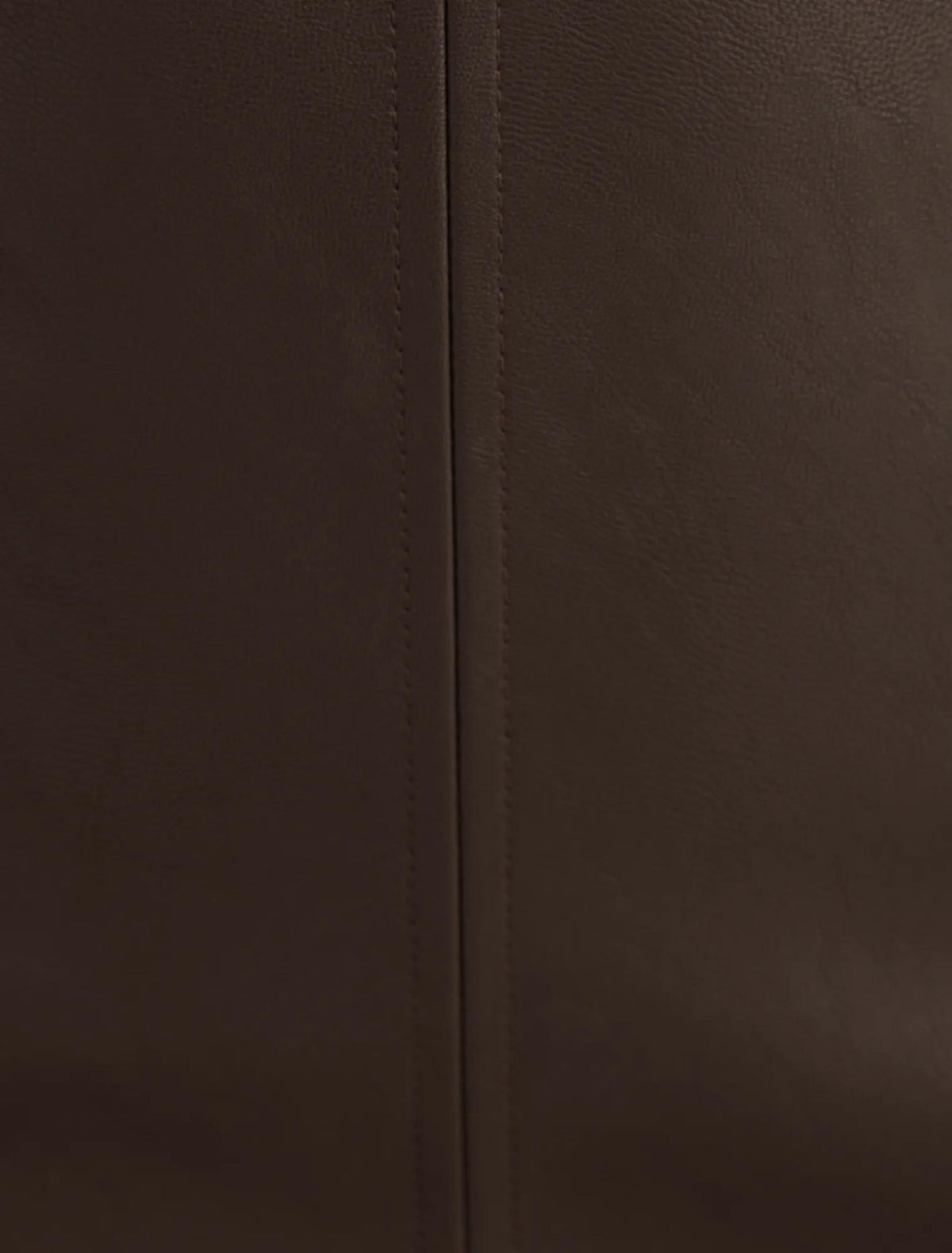 Lauren Vegan Leather Mini Skirt Chocolate