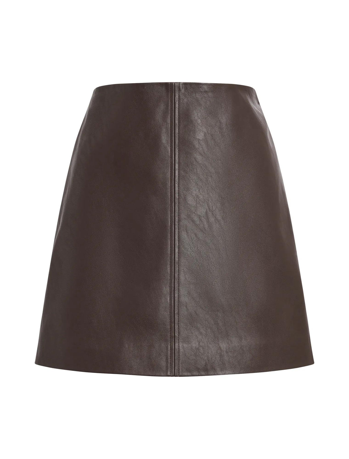 Lauren Vegan Leather Mini Skirt Chocolate_mannequin