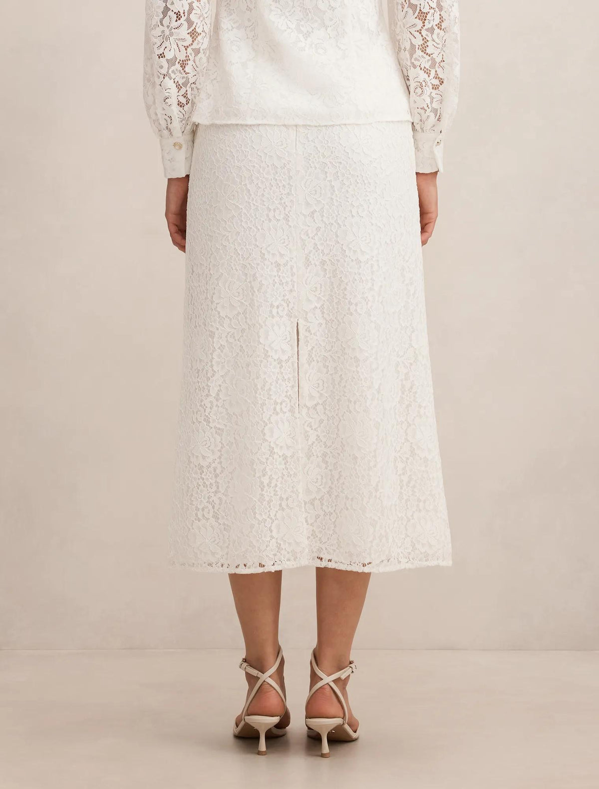 Loretta Lace Midi Skirt Porcelain Co-Ord
