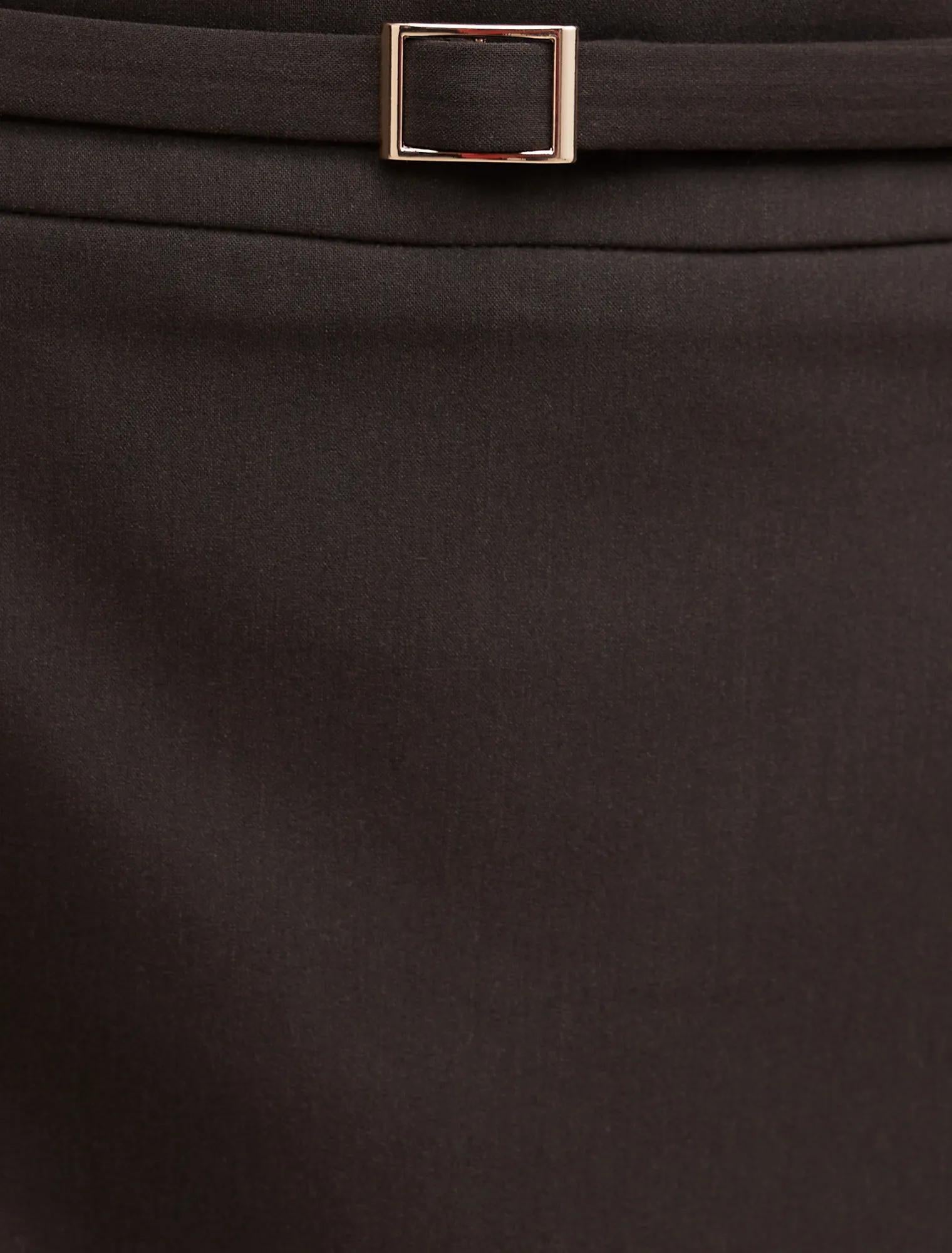 Eloise Belted Mini Skirt Chocolate