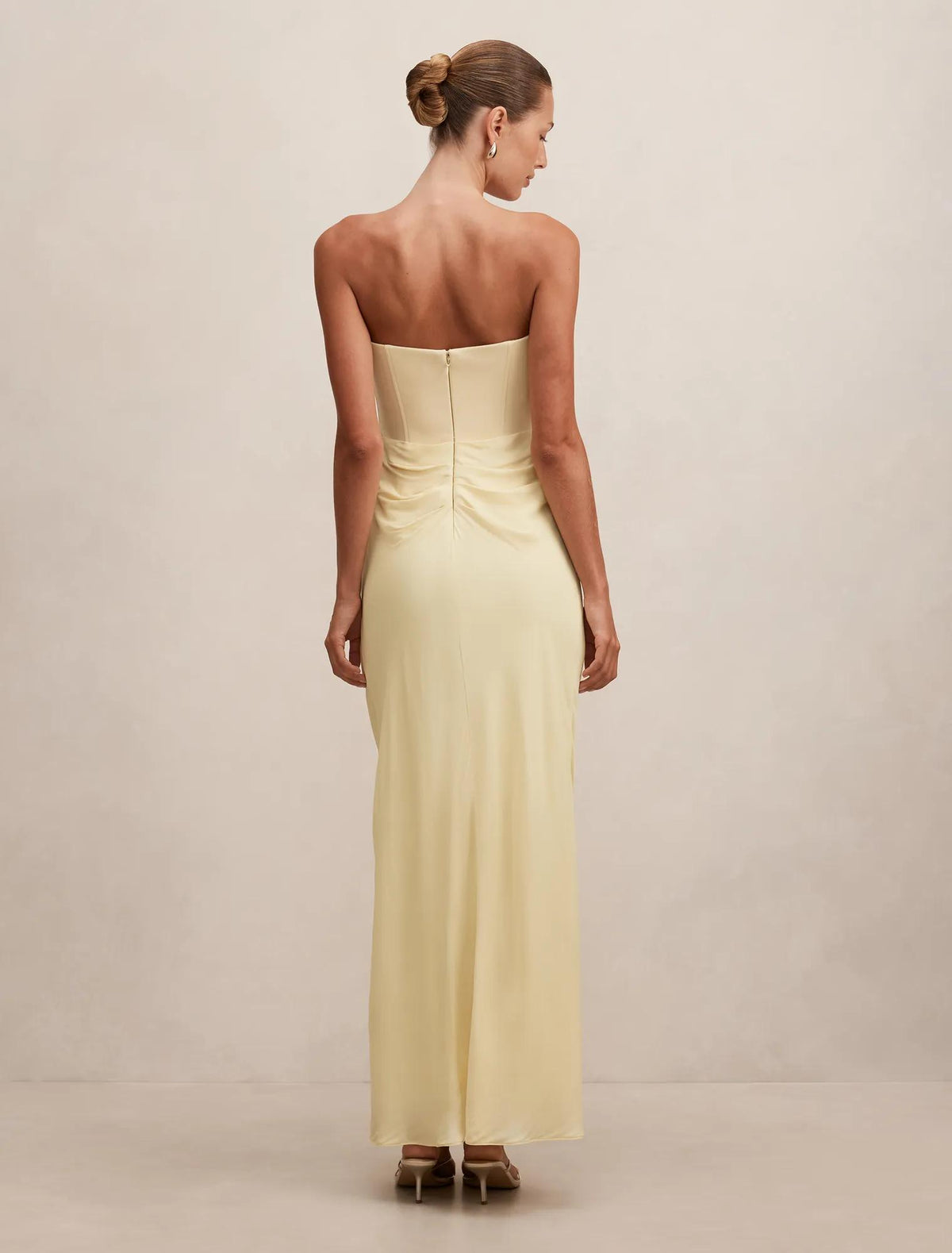Isra Printed Strapless Maxi Linley Floral