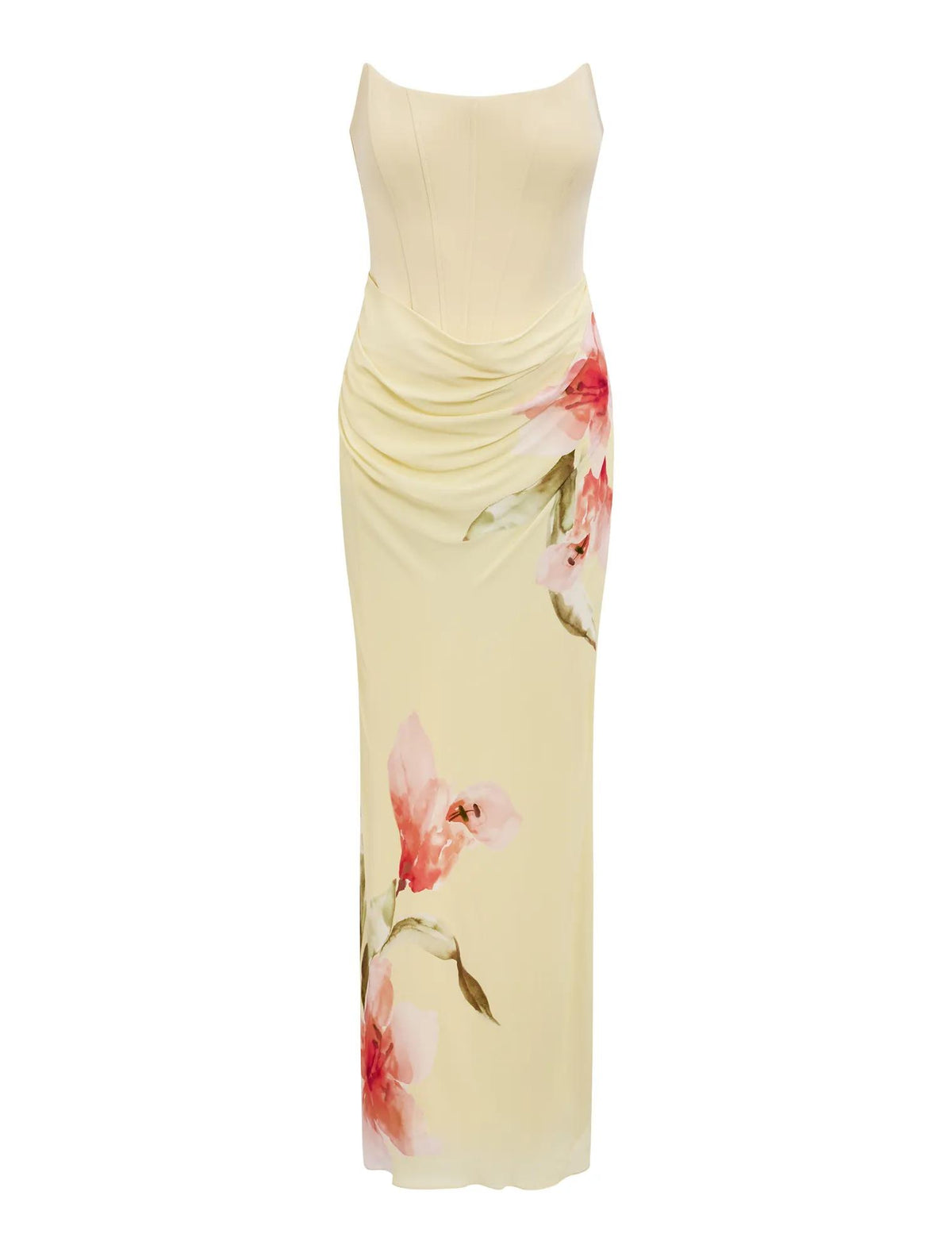 Isra Printed Strapless Maxi Linley Floral_mannequin