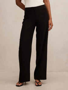 Lizzie Mid Rise Pants Black Suit