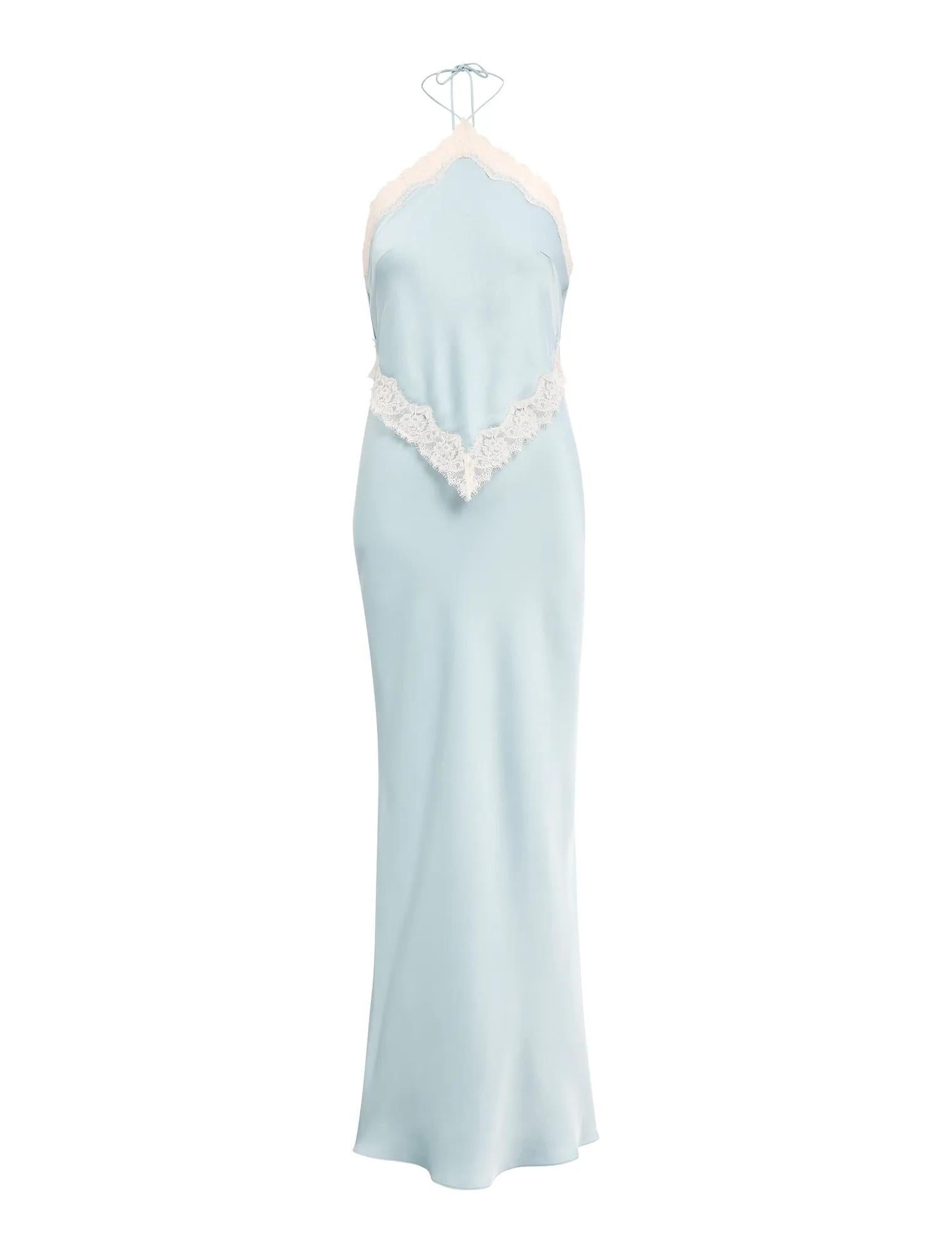 Kelli Lace Strappy Satin Maxi Dress Soft Blue_mannequin