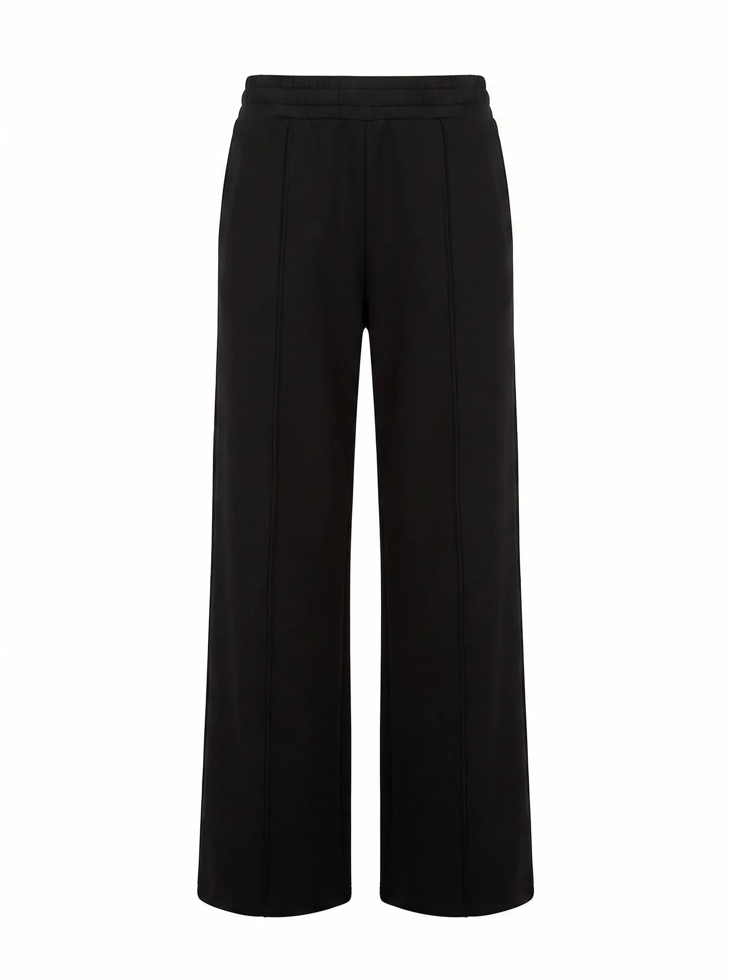 Hunter Wide Leg Lounge Pant Black_mannequin