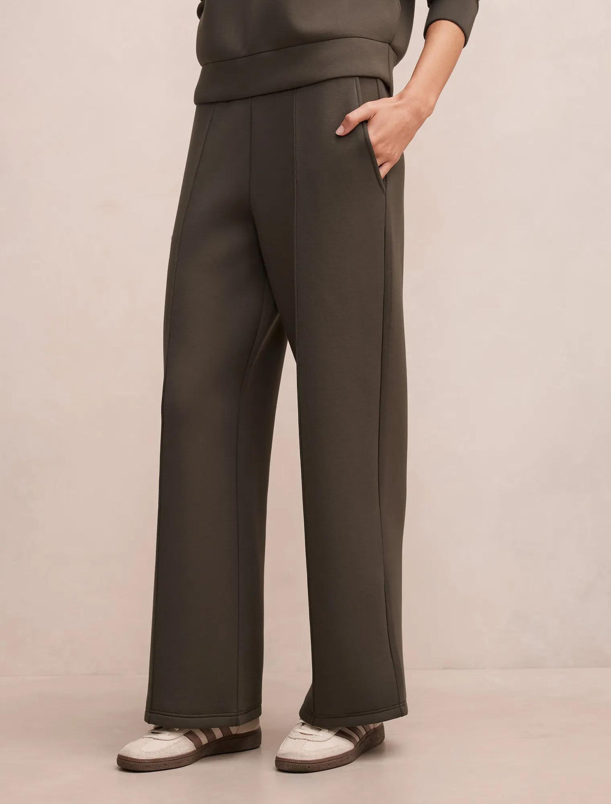 Hunter Wide Leg Lounge Pants Sage Moss