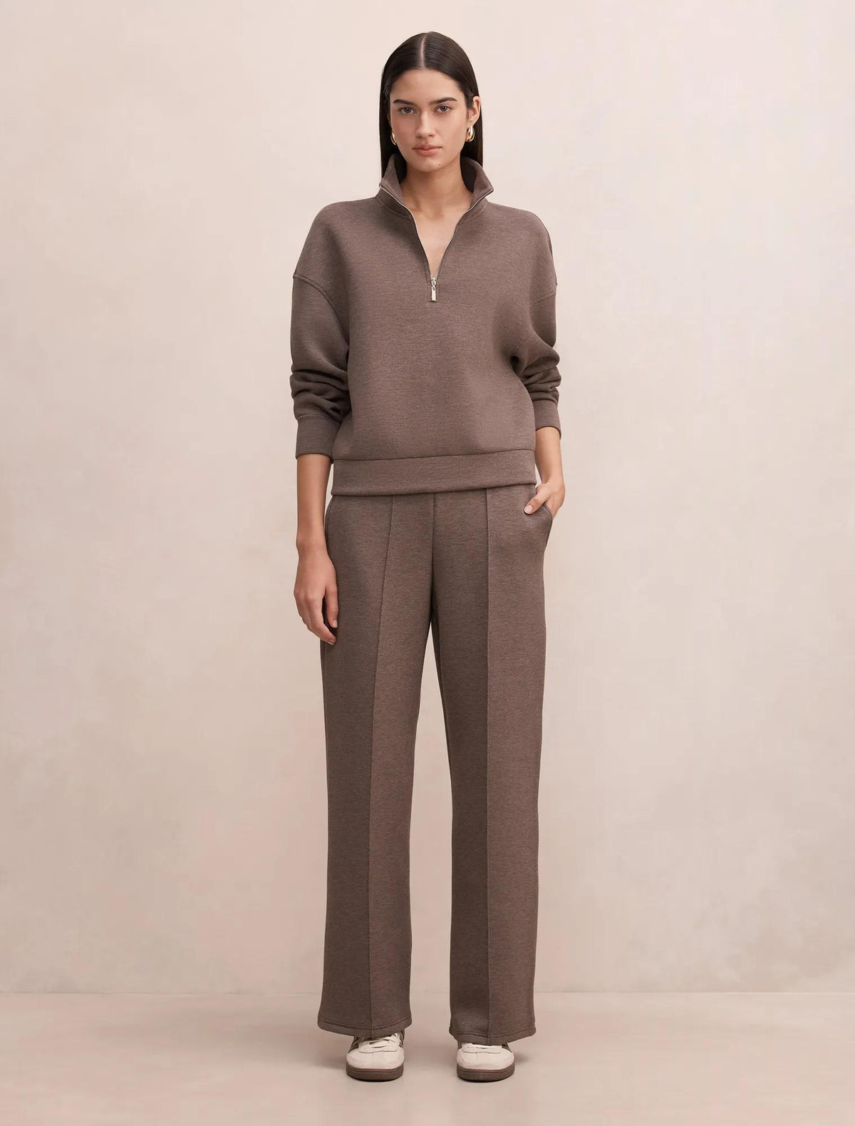 Hunter Wide Leg Lounge Pants Mocha Marle
