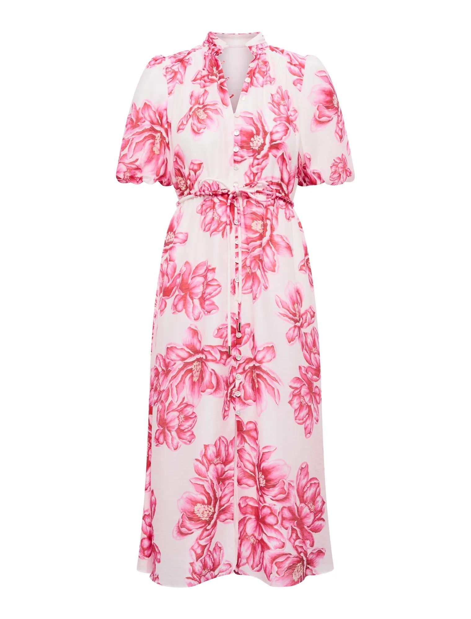 Macey Petite Printed Midi Dress Zila Floral_mannequin