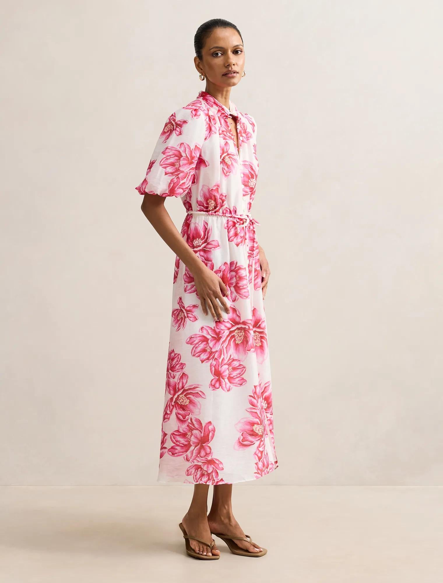 Macey Petite Printed Midi Dress Zila Floral