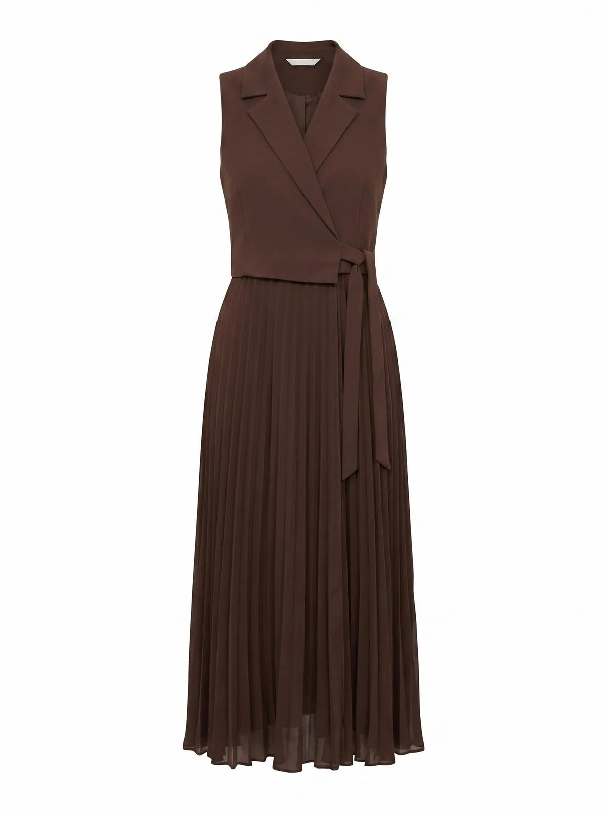 Chelsea 2 in 1 Wrap Midi Chocolate Freckle_mannequin