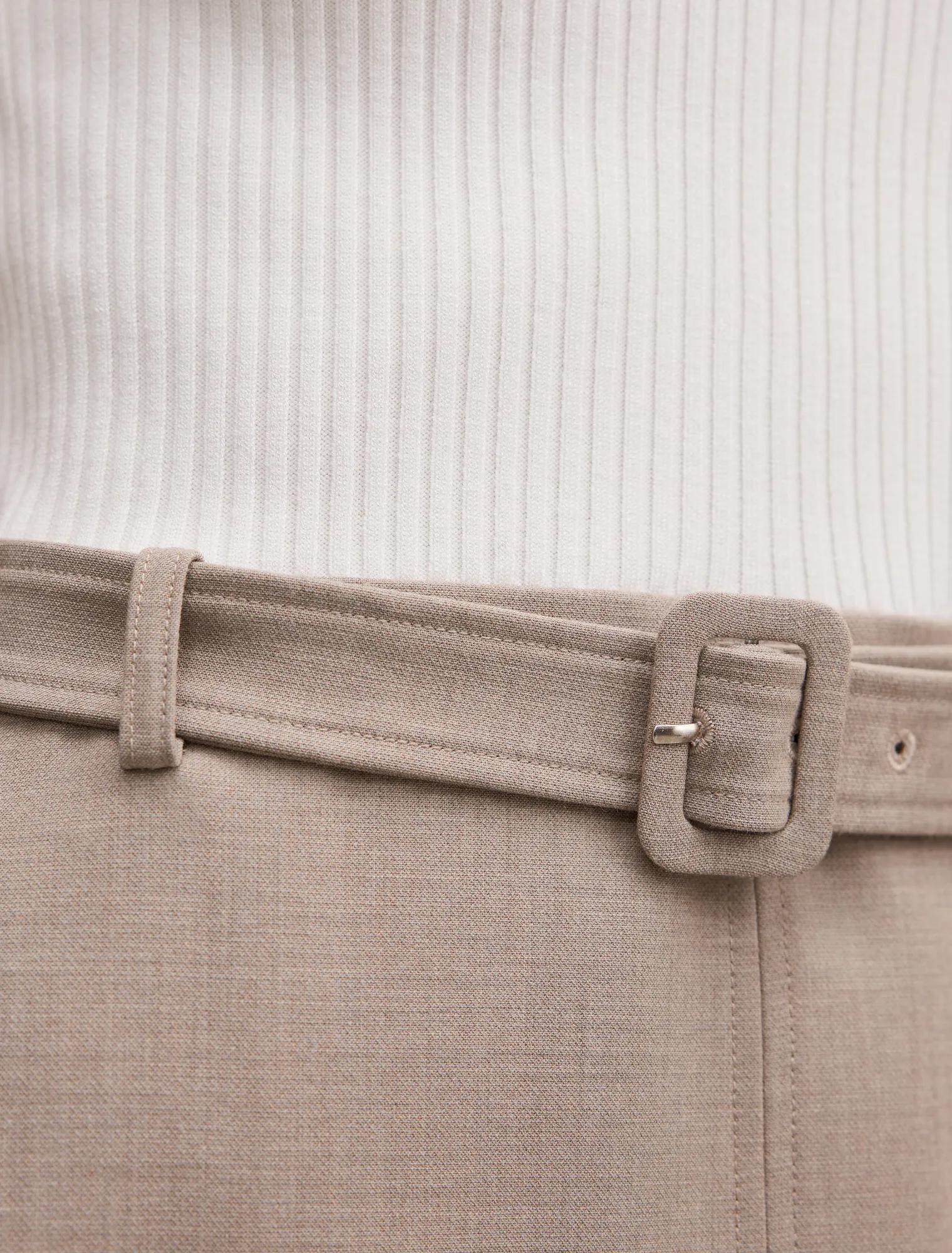 Maya Woven Mixed Mini Dress Neutral Set