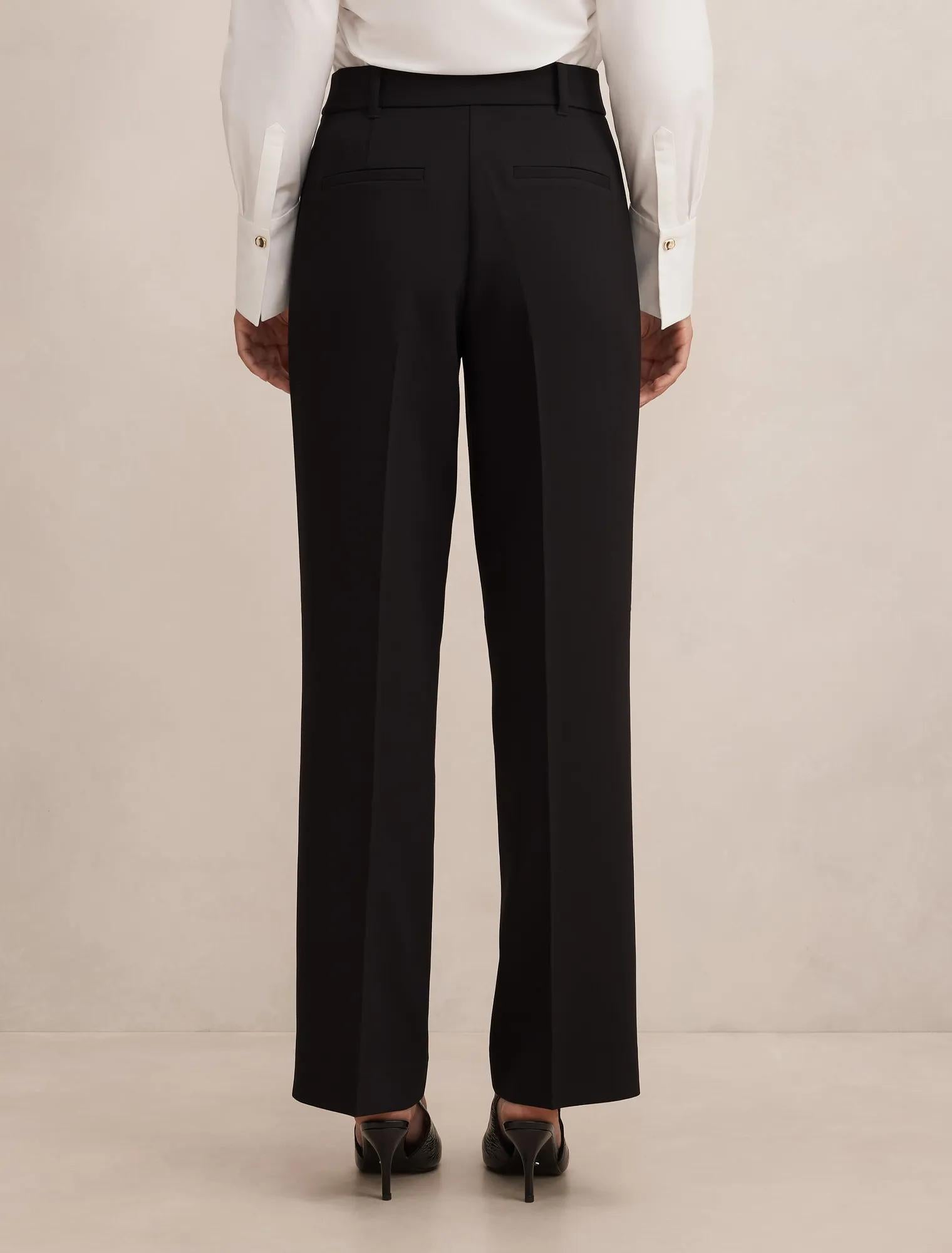 Ada Straight Leg Pants Black Suit