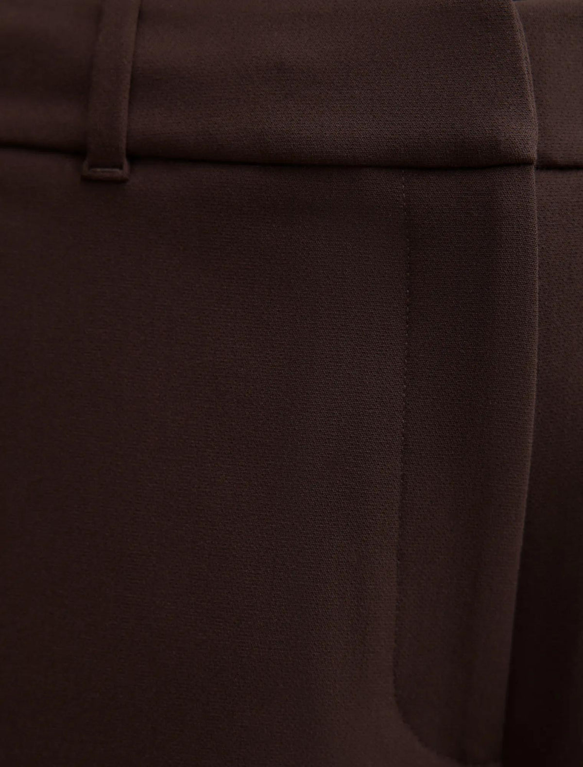 Ada Straight Leg Pants Chocolate Brown Suit