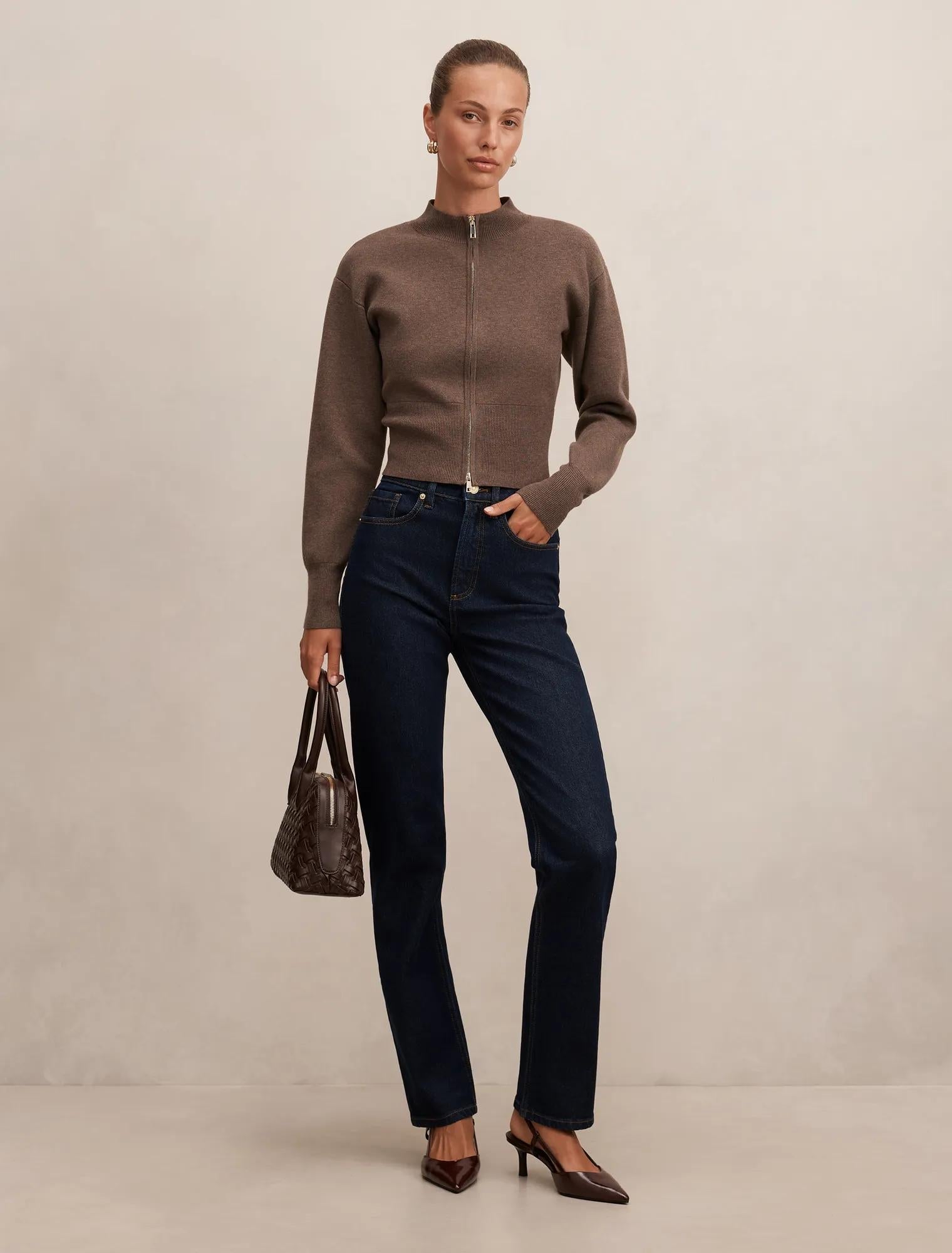 Devon High Rise Slim Jean Dark Indigo