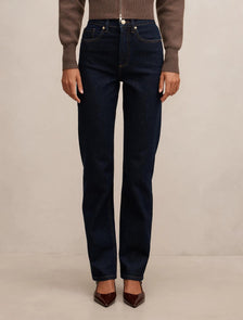 Devon High Rise Slim Jean Dark Indigo