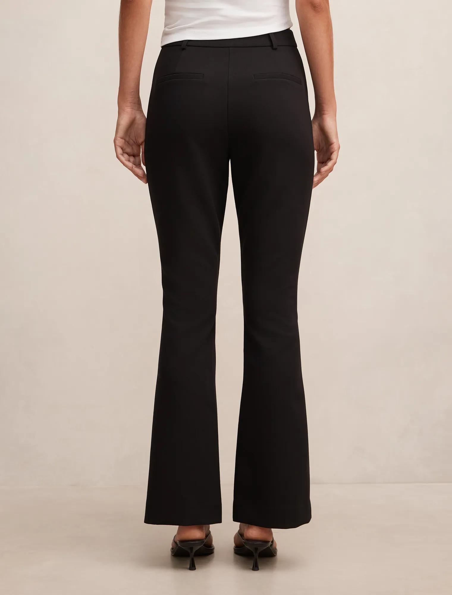 Melanie Pintuck Flare Pant Black