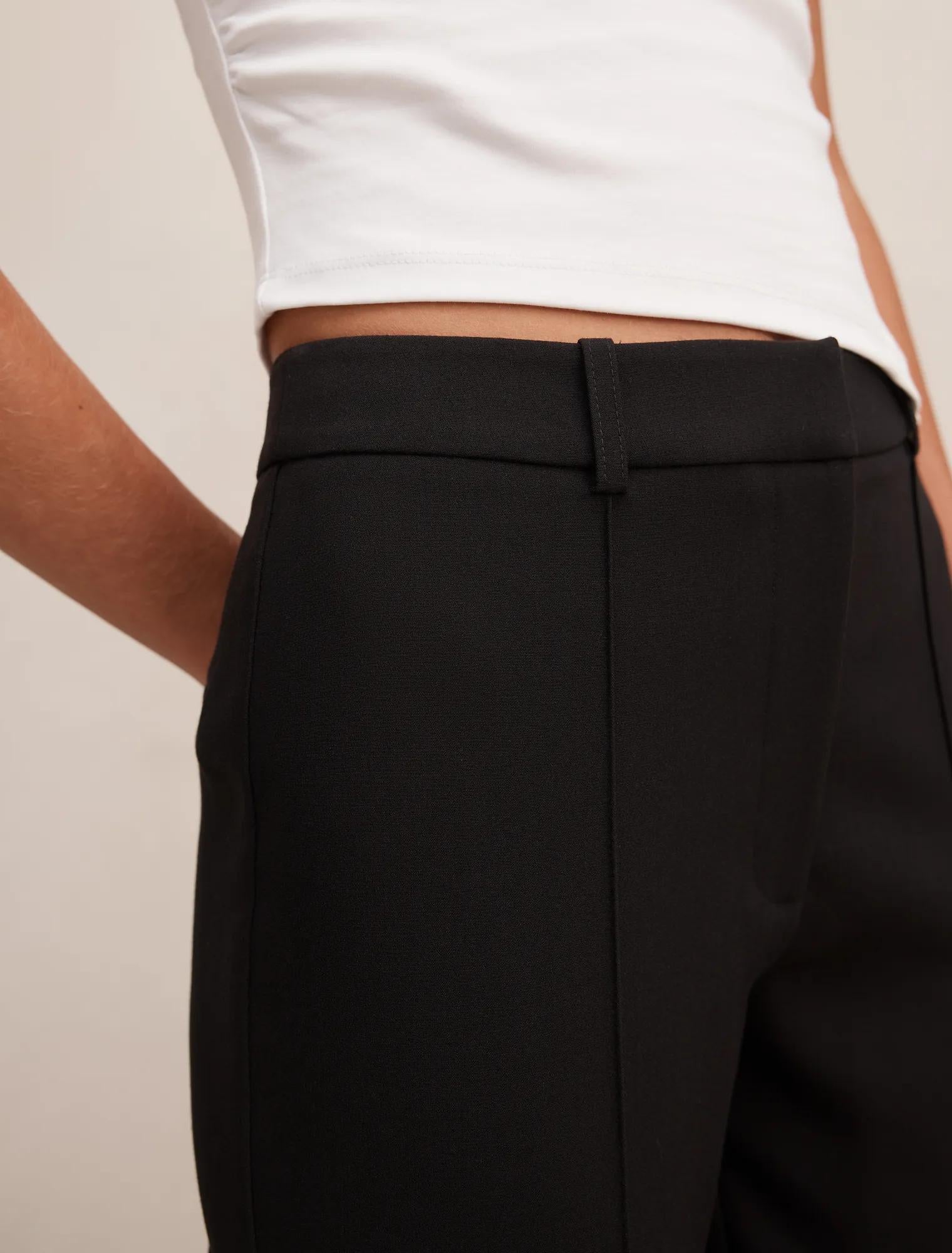 Melanie Pintuck Flare Pant Black
