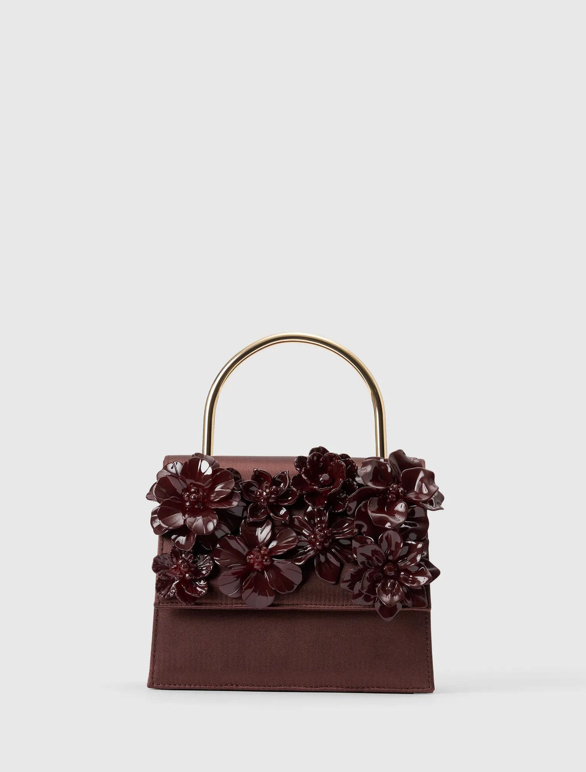 Fifi Flower Top Handle Bag Vintage Merlot_mannequin