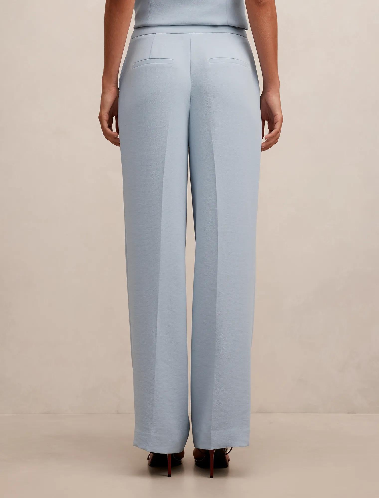 Dani Straight Leg Pants Ice Blue Suit