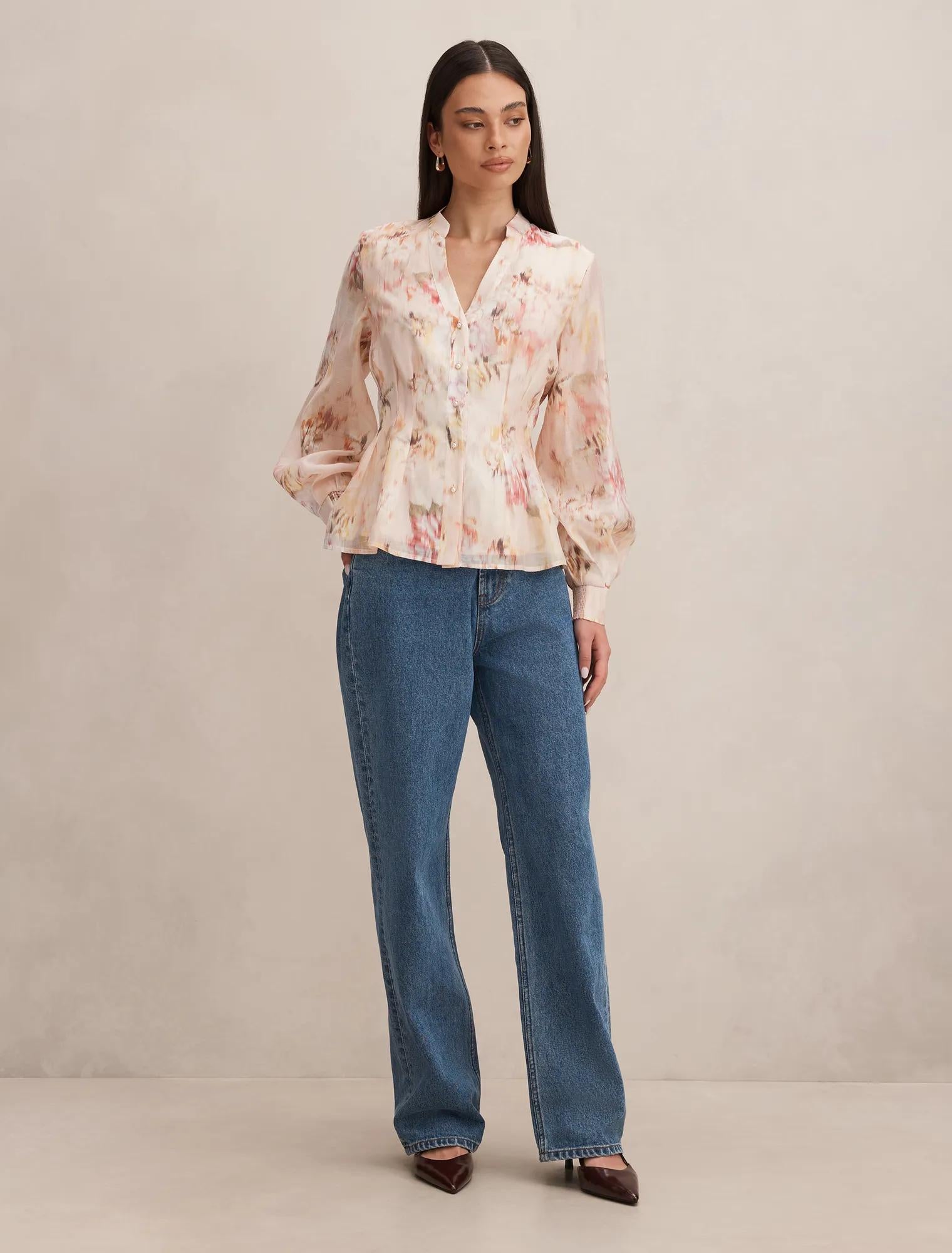 Indie Tuck Blouse Wynora Floral