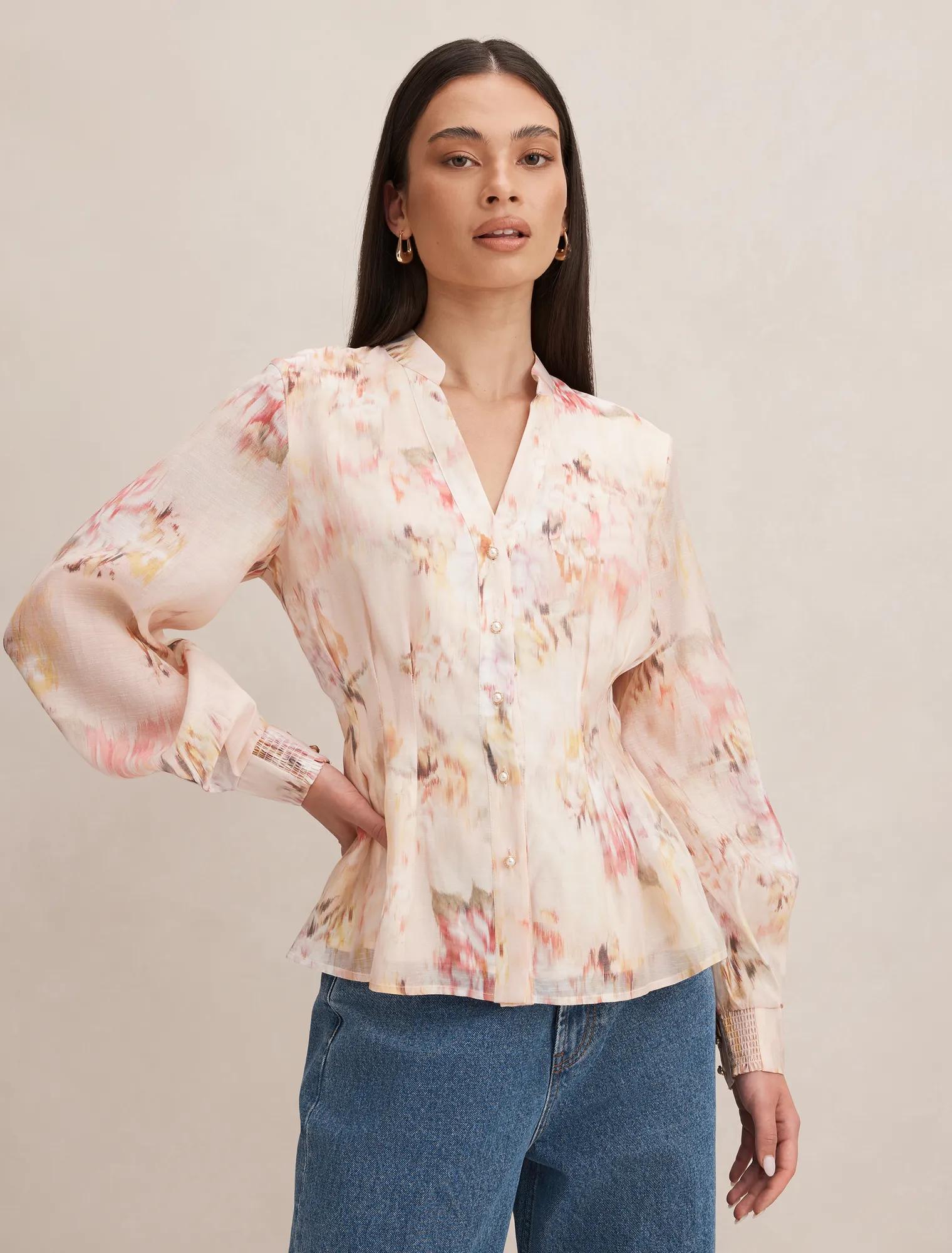 Indie Tuck Blouse Wynora Floral