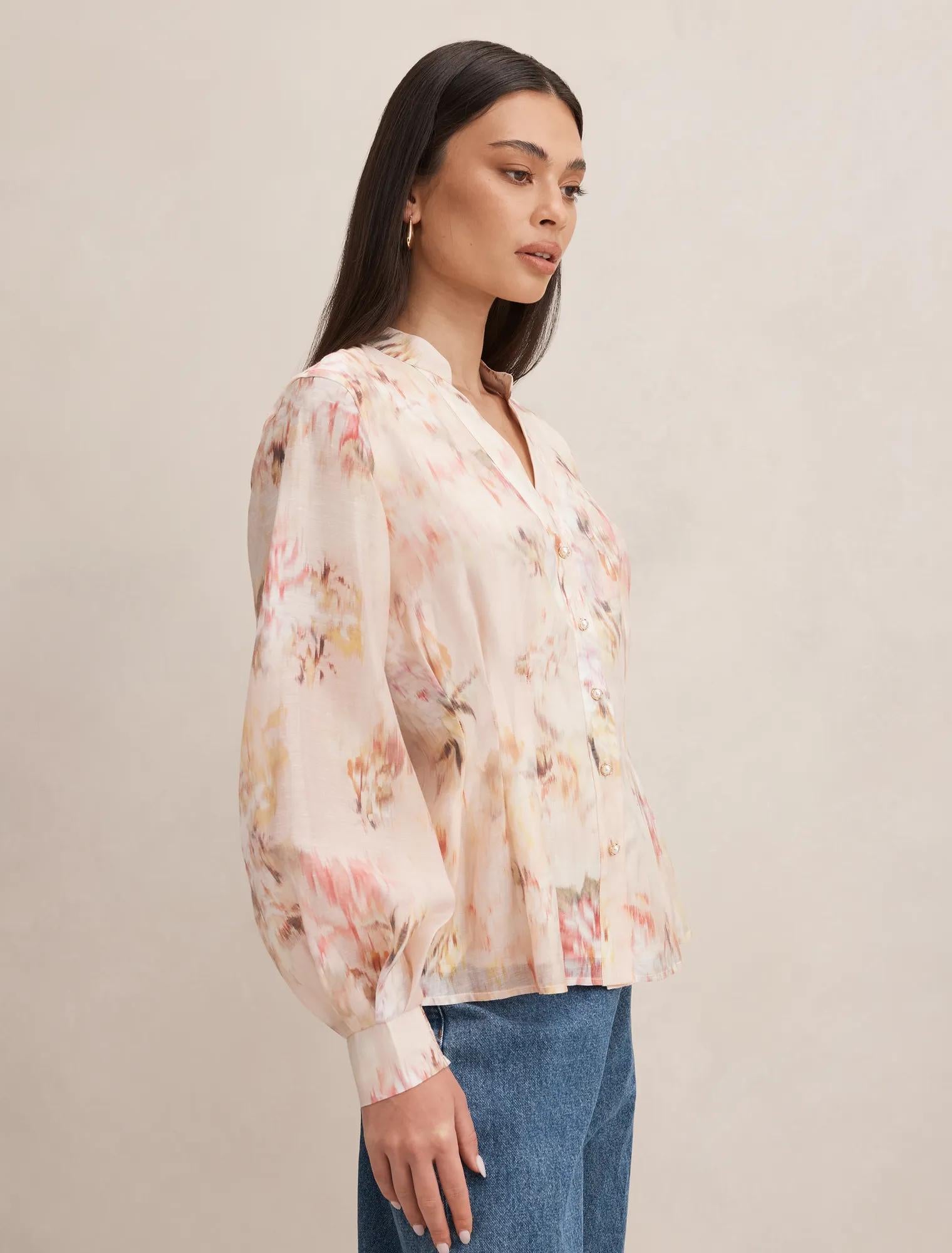 Indie Tuck Blouse Wynora Floral