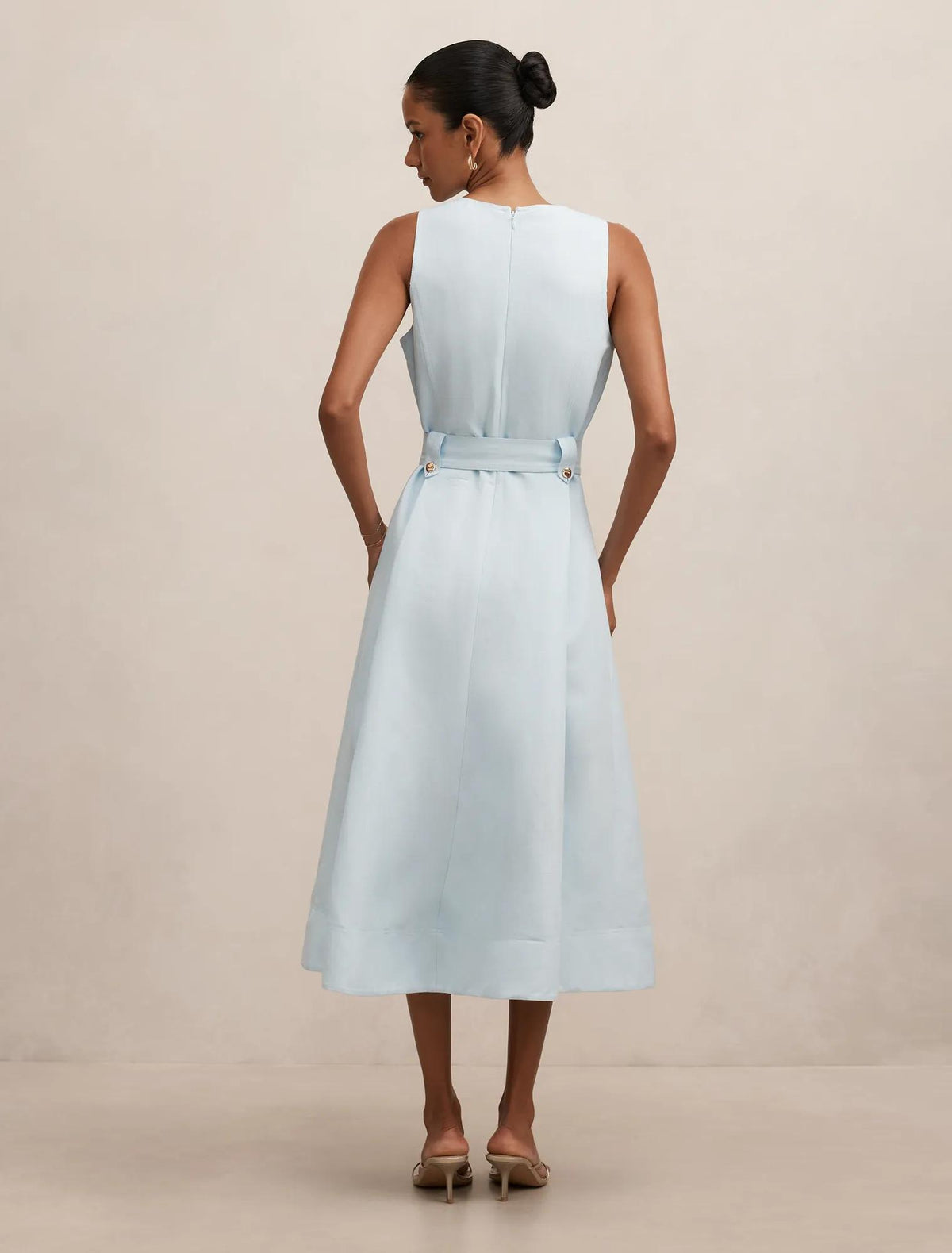 Priscilla Petite Button Down Midi Cooling Spray