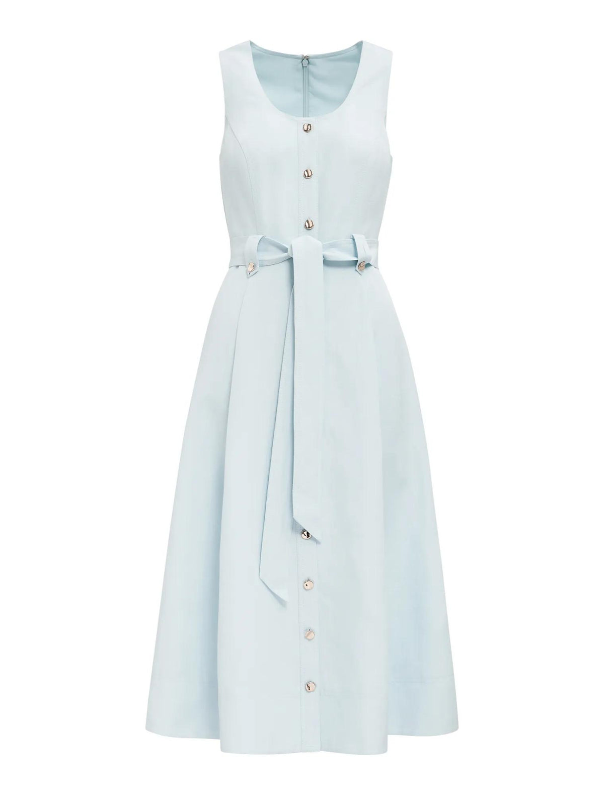 Priscilla Petite Button Down Midi Cooling Spray_mannequin