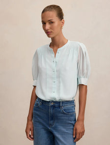 Evie Shirring Blouse Cooling Spray