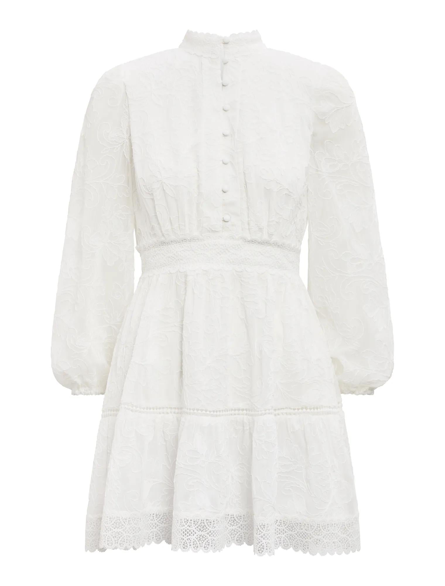 Thalia Petite Embroidered Mini Porcelain_mannequin