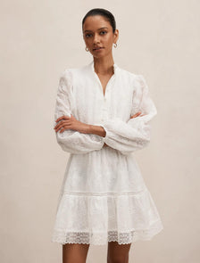 Thalia Petite Embroidered Mini Porcelain