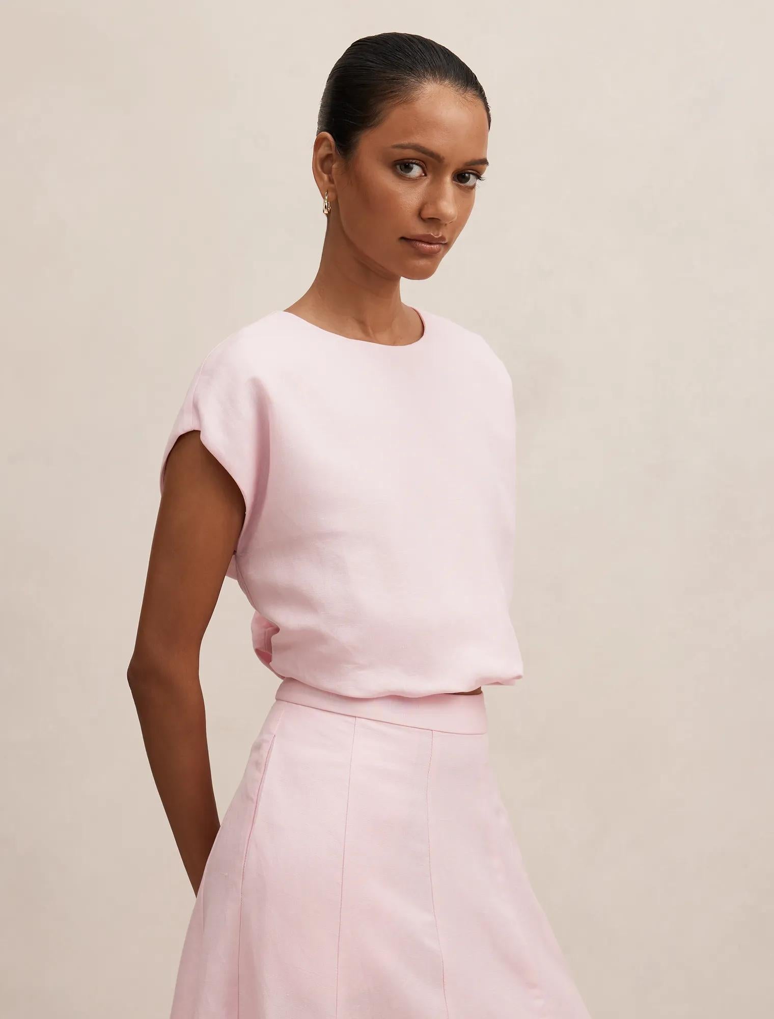 Georgina Petite Bubble Hem Top Candy Hearts Set