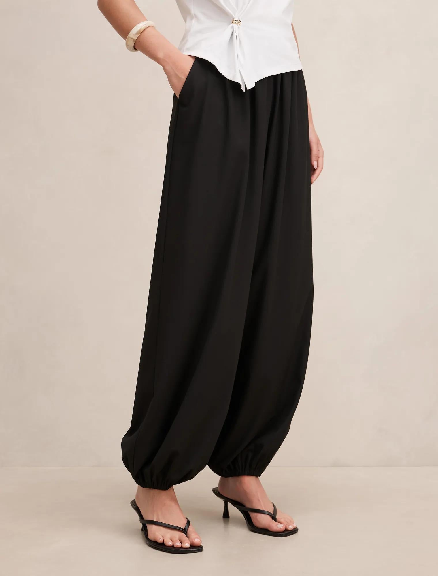 Becky Balloon Pant Black