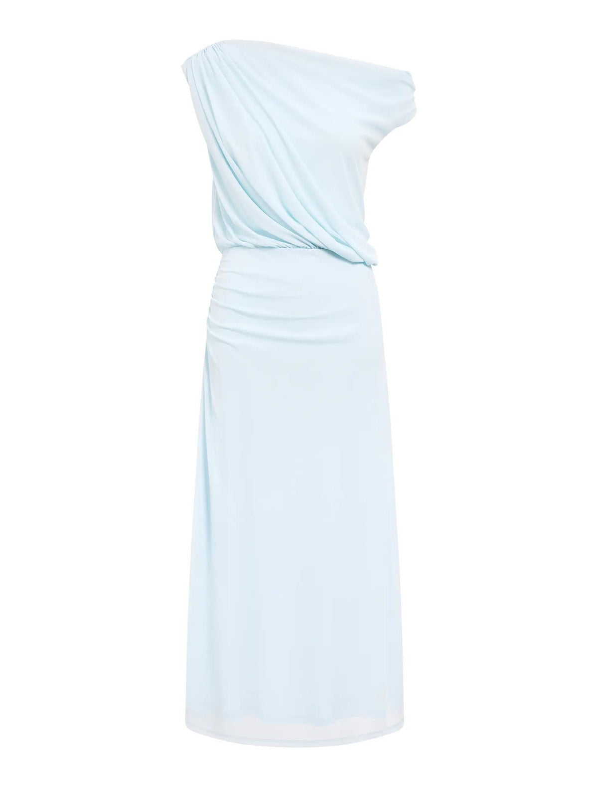 Honey Tipped Shoulder Midi Dress Cooling Spray_mannequin