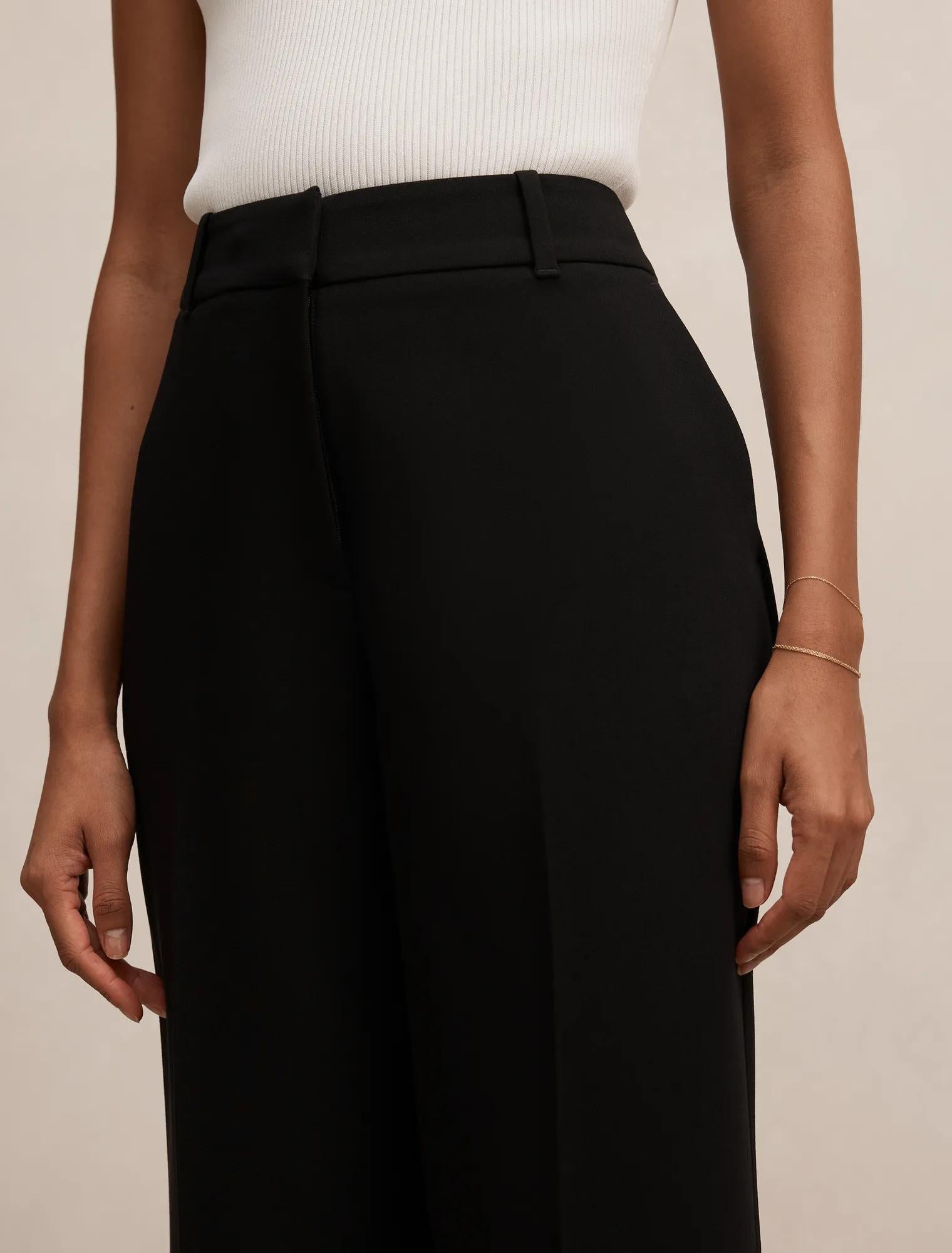 Ada Petite Straight Leg Pant Black