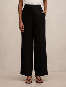 Ada Petite Straight Leg Pant Black