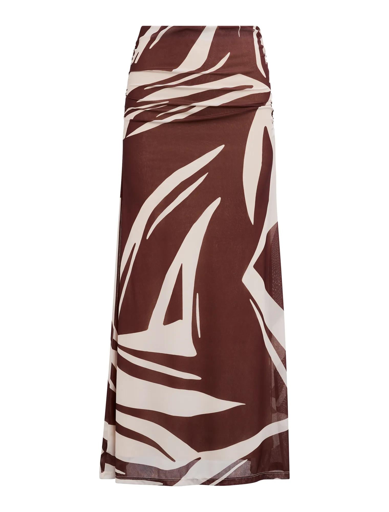 Mimi Petite Flute Maxi Skirt Dark Tove co-ord_mannequin