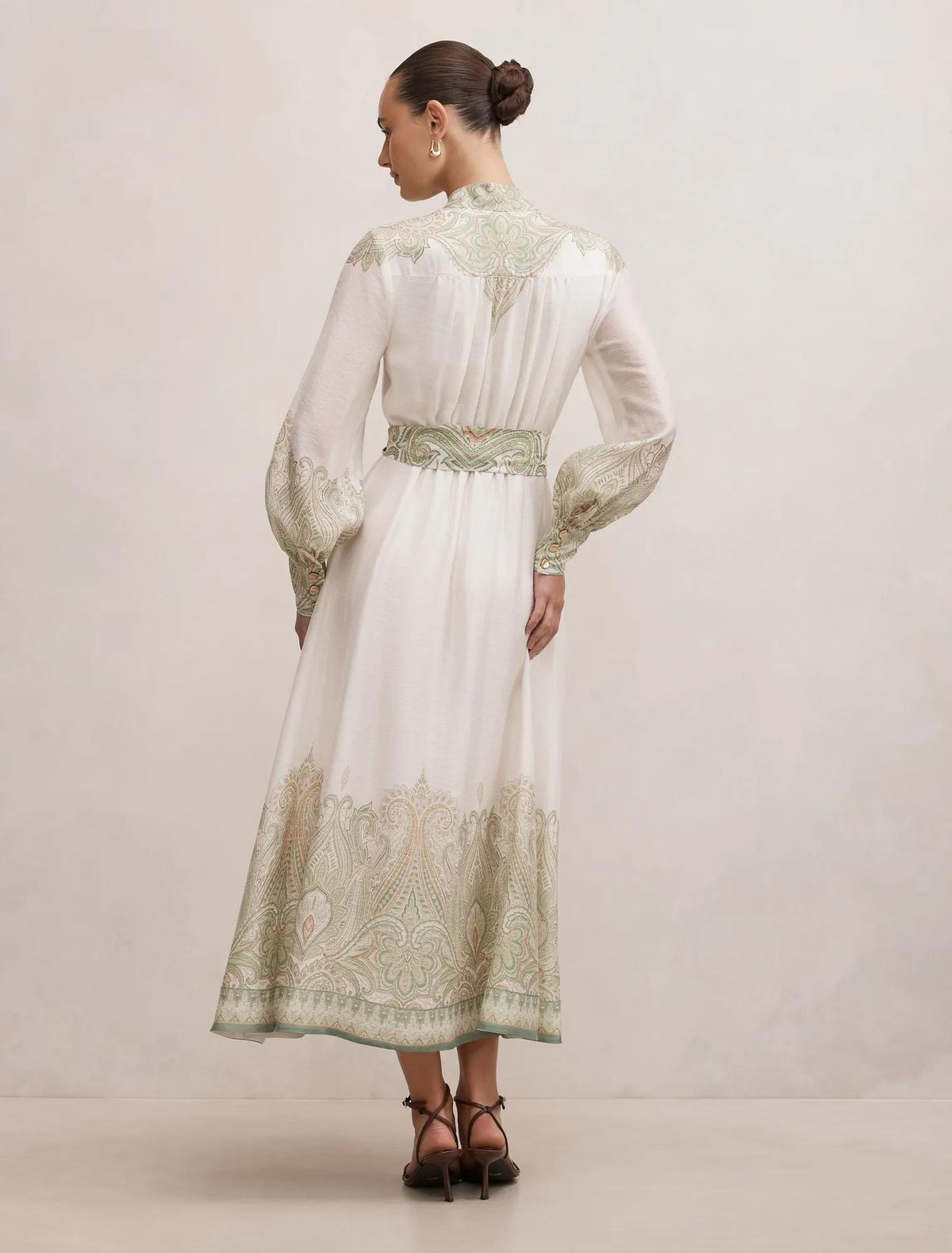 Lucena Button Front Midi Lucena Paisley