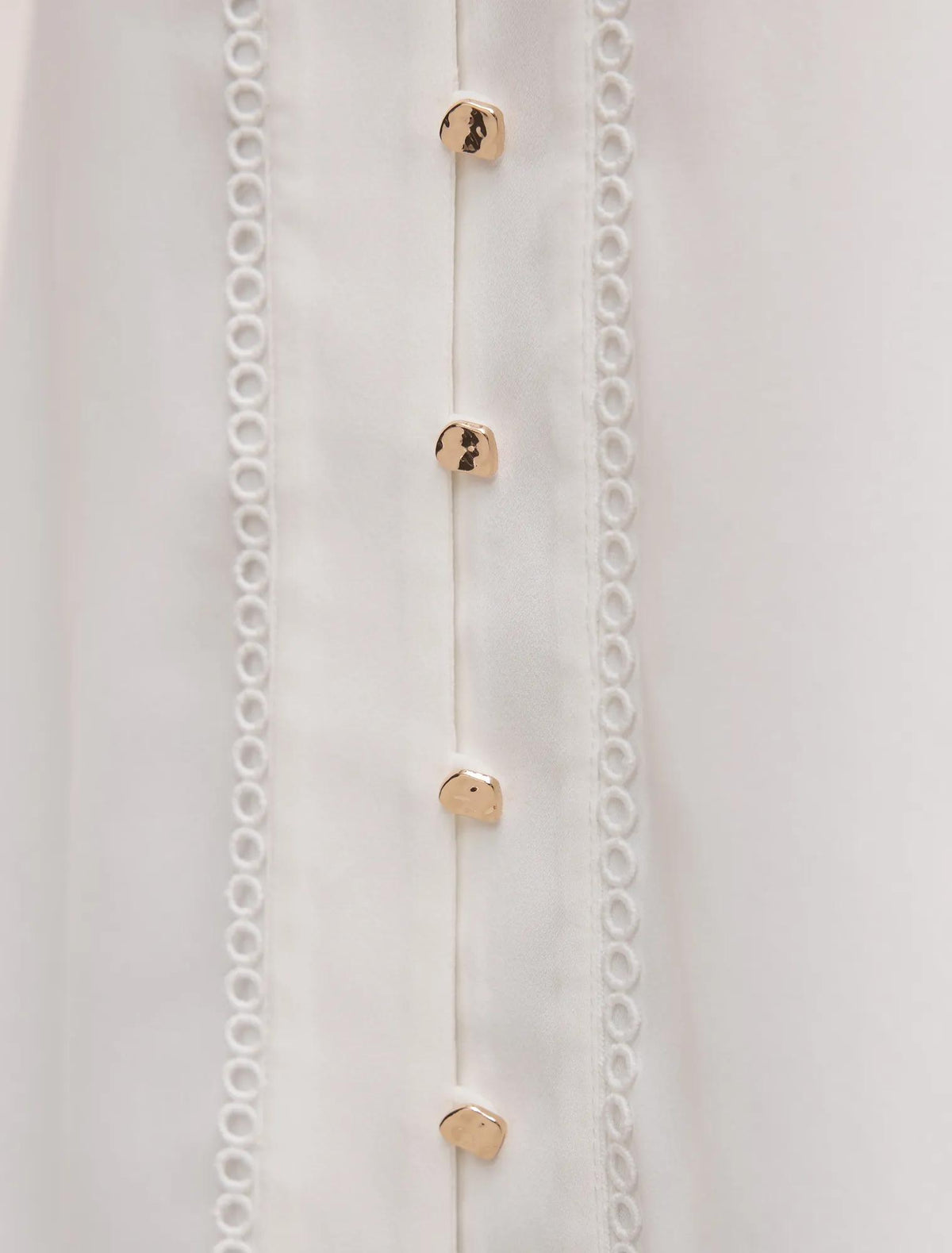 Jennie Flutter Sleeve Blouse Porcelain