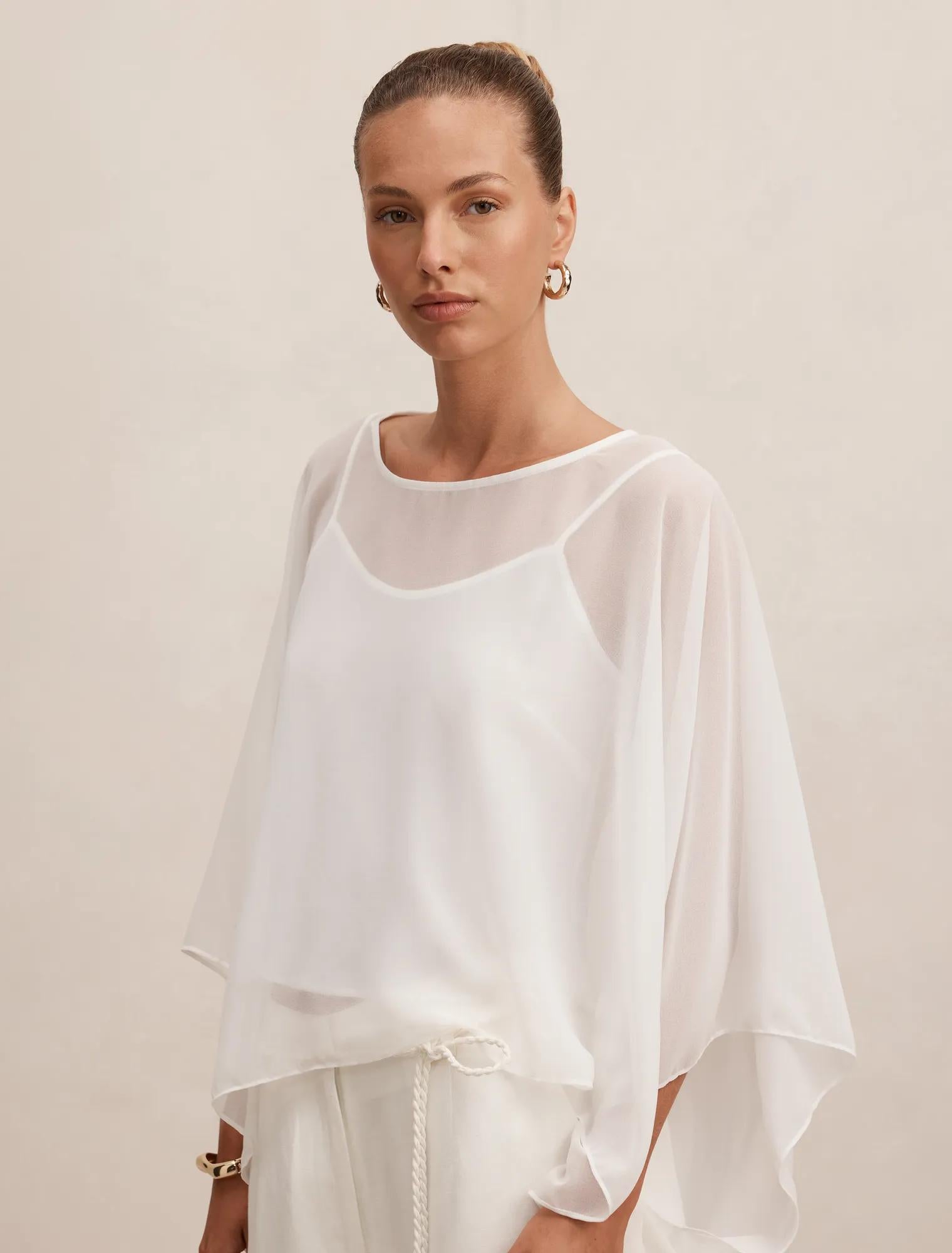 Gia Sheer Cape Porcelain