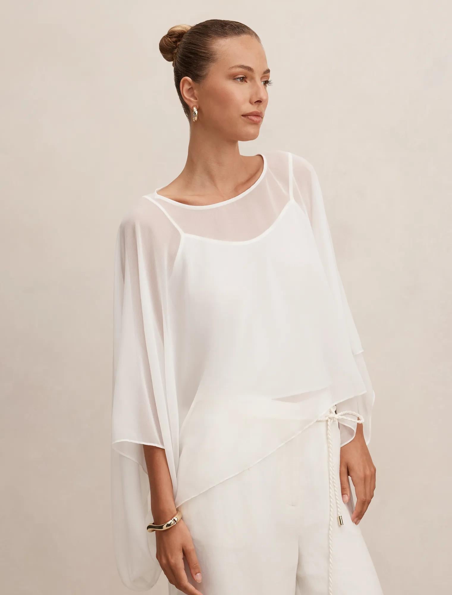 Gia Sheer Cape Porcelain