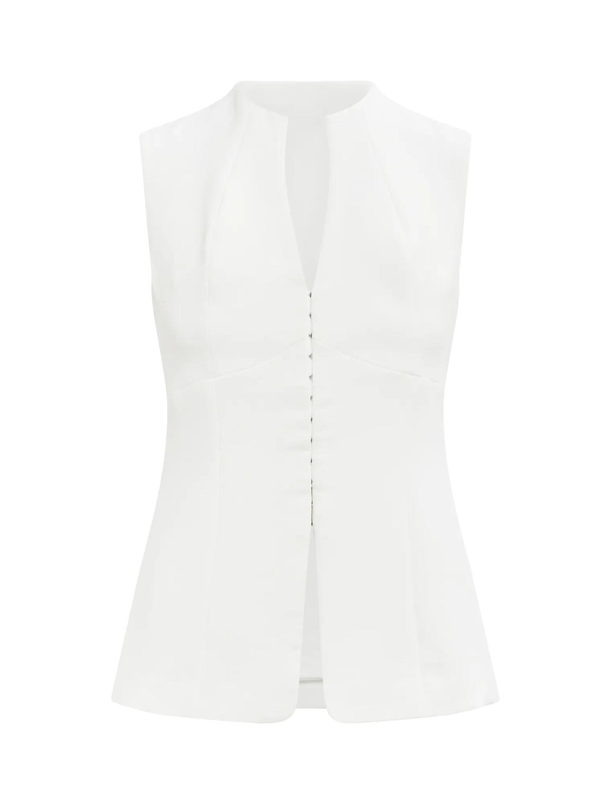 Gabi Tailored Top Porcelain_mannequin