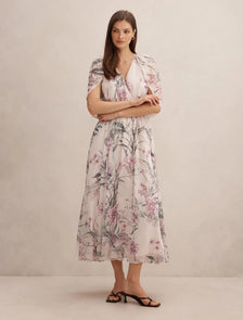 Jodie Gathered Cape Maxi Petalbrook Floral