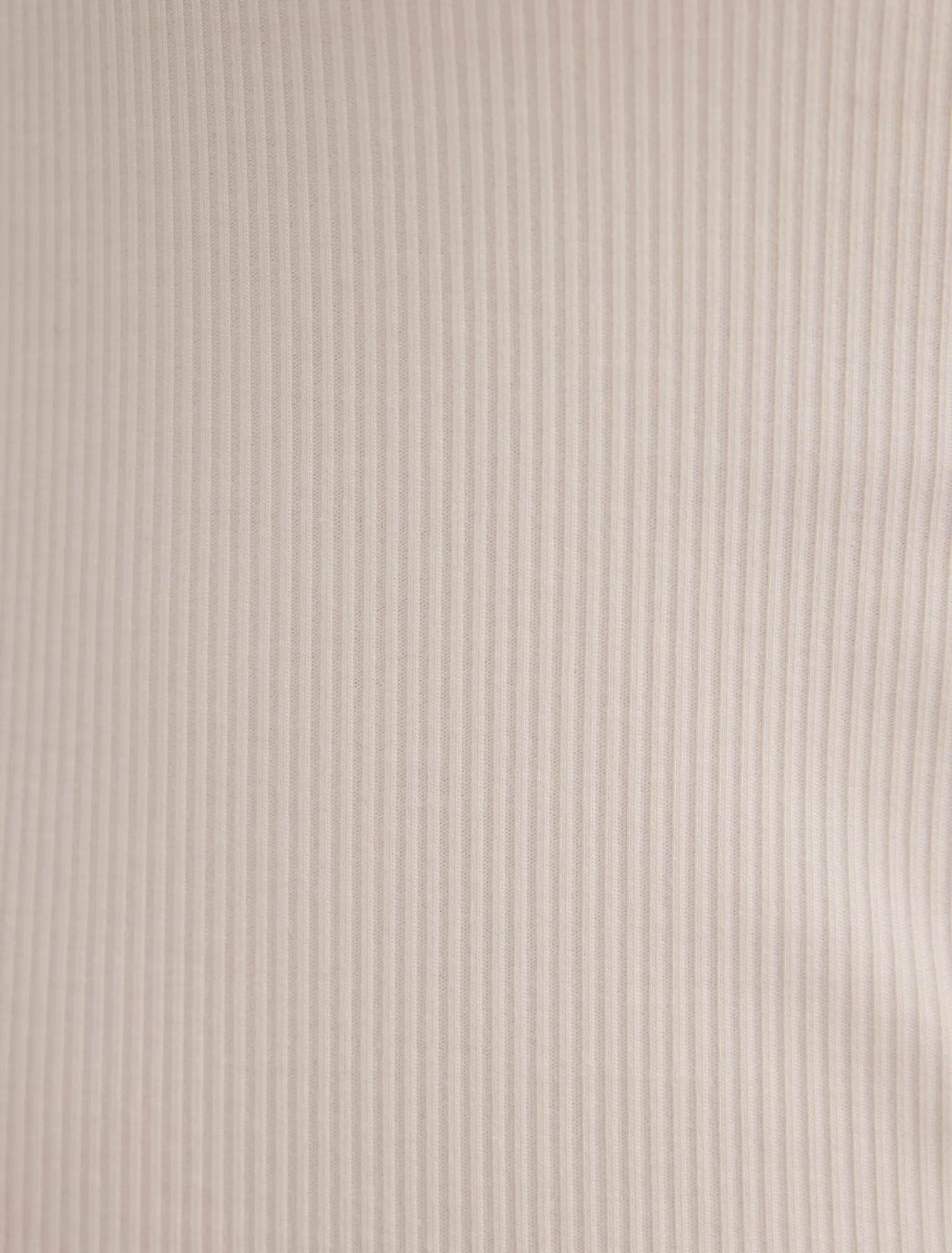 Sienna Lace Trim Tee Porcelain